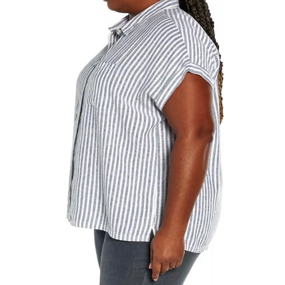 Orvis Top NWT Linen Blend Button Up Size XXL - Picture 2 of 15